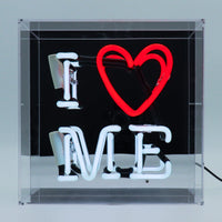 'I Love Me' Glass Neon Sign - Locomocean Ltd