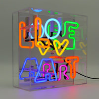 'Love Art' Glass Neon Box Sign - Locomocean Ltd