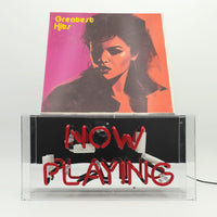 'Now Playing' Glass Neon Box Sign - Locomocean Ltd