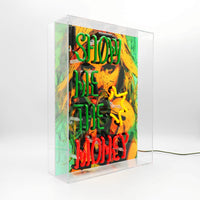 'Show me the Money' Glass Neon Box Sign - Locomocean Ltd