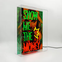 'Show me the Money' Glass Neon Box Sign - Locomocean Ltd