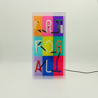 'Art For All' Glass Neon Sign - Locomocean Ltd