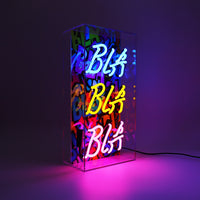 'Bla Bla Bla' Glass Neon Sign - Locomocean Ltd