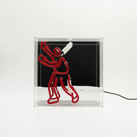 'Bookcase Man' Neon Box Sign - Locomocean Ltd