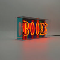 'Books' Glass Neon Sign - Locomocean Ltd