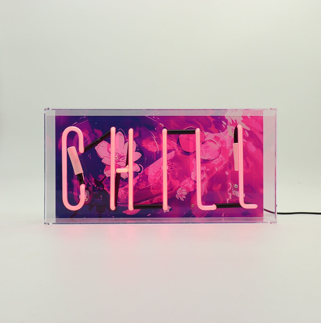 'Chill' Glass Neon Sign - Locomocean Ltd
