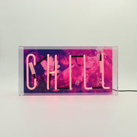 'Chill' Glass Neon Sign - Locomocean Ltd