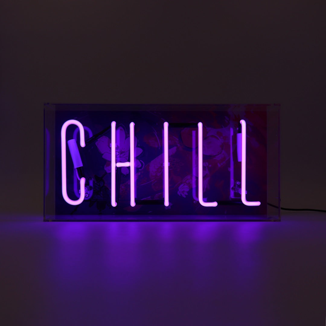 'Chill' Glass Neon Sign - Locomocean Ltd