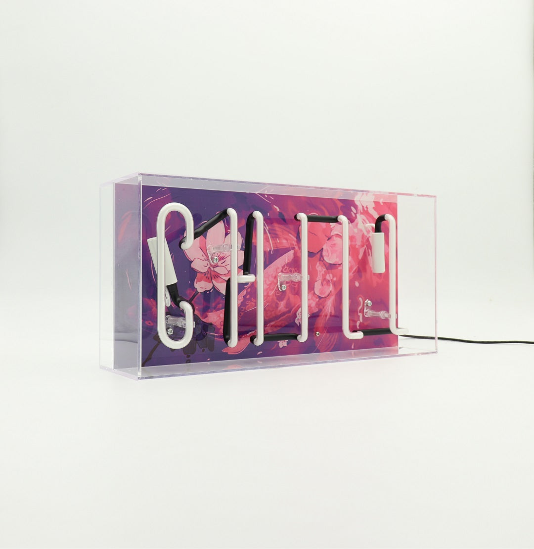 'Chill' Glass Neon Sign - Locomocean Ltd