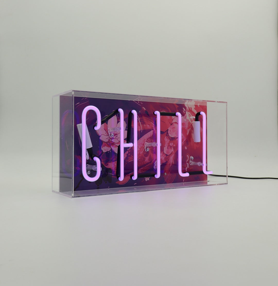 'Chill' Glass Neon Sign - Locomocean Ltd