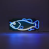 'Trophy Fish' Glass Neon Sign - Locomocean Ltd