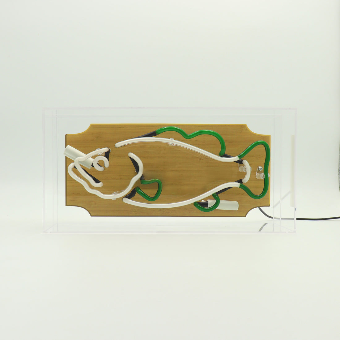 'Trophy Fish' Glass Neon Sign - Locomocean Ltd