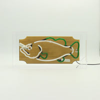 'Trophy Fish' Glass Neon Sign - Locomocean Ltd