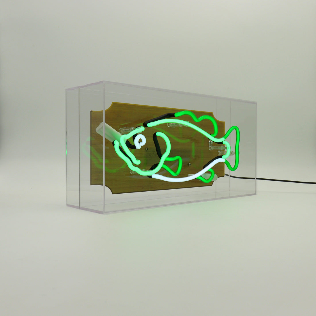 'Trophy Fish' Glass Neon Sign - Locomocean Ltd