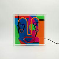 'Memphis Face' Neon Box Sign - Locomocean Ltd