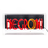 'Negroni' Glass Neon Sign - Locomocean Ltd