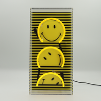 Rise and Shine: The Original Smiley Acrylic Box Glass Neon