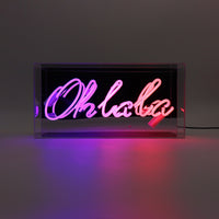 'Oh La La' Glass Neon Box Sign - Locomocean Ltd