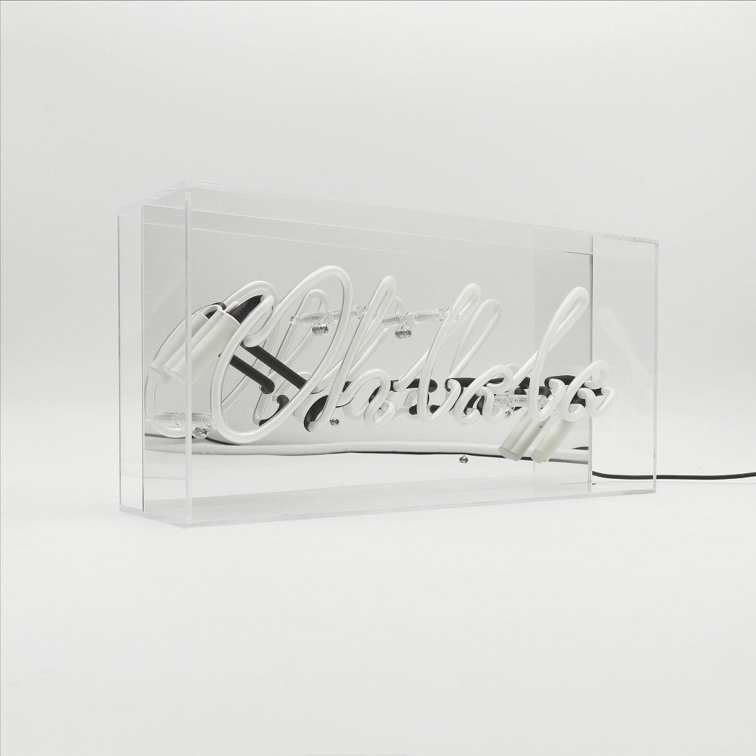 'Oh La La' Glass Neon Box Sign - Locomocean Ltd