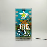 'The Star' Tarot Card Glass Neon Box Sign - Locomocean Ltd