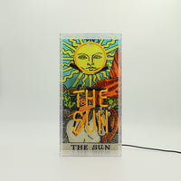 'The Sun' Tarot Card Glass Neon Box Sign - Locomocean Ltd