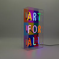 'Art For All' Glass Neon Sign - Locomocean Ltd