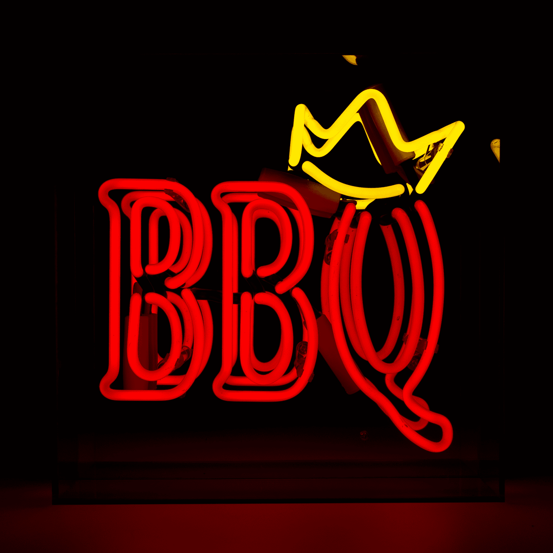 'BBQ King' Glass neon Sign - Locomocean Ltd