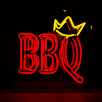 'BBQ King' Glass neon Sign - Locomocean Ltd