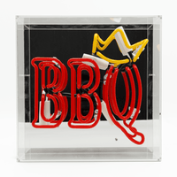 'BBQ King' Glass neon Sign - Locomocean Ltd