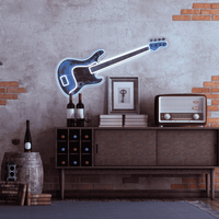 'Bass Guitar' Neon LED Sign - Wall Mounted - Locomocean Ltd