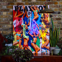 Playboy X Locomocean - Beach Scene Cover (LED Neon) - Locomocean Ltd
