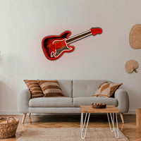 'Electric Guitar' Neon LED Sign - Wall Mounted - Locomocean Ltd