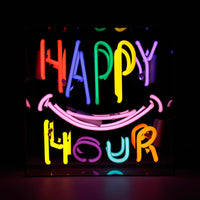'Happy Hour' Glass neon Sign - Locomocean Ltd