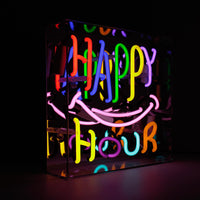 'Happy Hour' Glass neon Sign - Locomocean Ltd