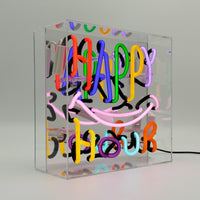 'Happy Hour' Glass neon Sign - Locomocean Ltd