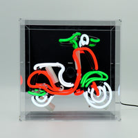 'Scooter' Glass neon Sign - Locomocean Ltd