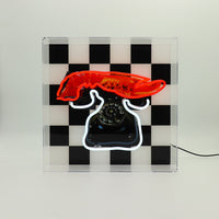'Lobster Telephone' Glass Neon Box Sign - Locomocean Ltd