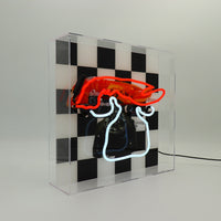 'Lobster Telephone' Glass Neon Box Sign - Locomocean Ltd