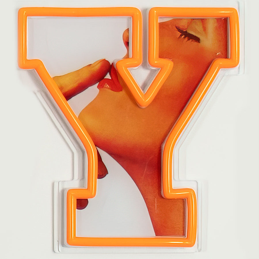 Playboy X Locomocean - Playboy Wordmark Orange LED Wall Mountable Neon - Locomocean Ltd