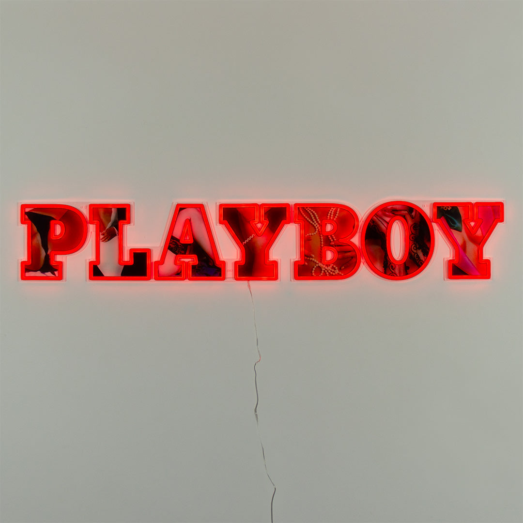 Playboy X Locomocean - Playboy Wordmark Red LED Wall Mountable Neon