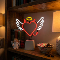 Angel - Devil: Ceramic Base Glass Neon