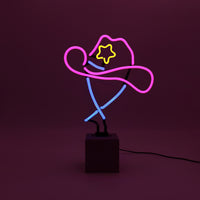Neon 'Cowboy Hat' Sign - Locomocean Ltd