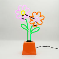 Flowers: Ceramic Base Glass Neon