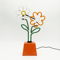 Flowers: Ceramic Base Glass Neon