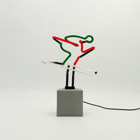 Neon 'Skiing Sign - Red, Green & White - Locomocean Ltd