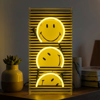 Rise and Shine: The Original Smiley Acrylic Box Glass Neon