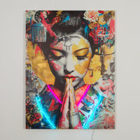 Geisha: LED Neon Canvas