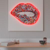 Wall Painting (LED Neon) - Mouth - Locomocean Ltd