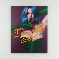 Playboy X Locomocean - I'm All Ears - LED Neon Painting (Pre-Order) - Locomocean Ltd