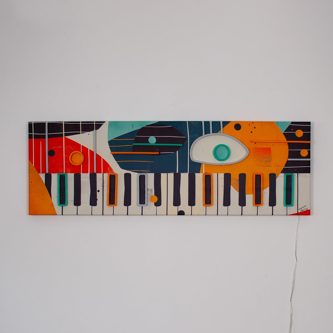 Piano - Wall Painting (LED Neon) - Locomocean Ltd